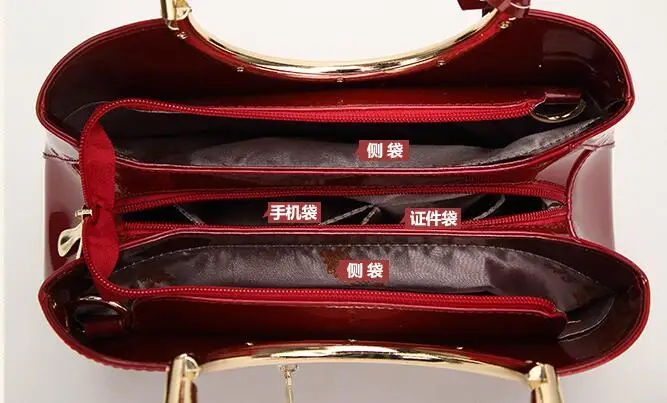 Женская сумка винтажная из лакированной кожи|brand handbags|designer brand handbagdesigner handbags |