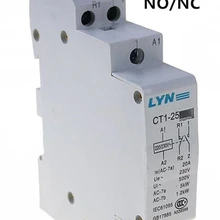 CT 2P 20A 220V 1NO 1NC AC контактор для дома/бытовой КОНТАКТНЫЙ модуль LYN