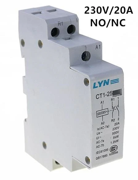 

CT 2P 20A 220V 1NO 1NC household AC contactor /Household contact module LYN