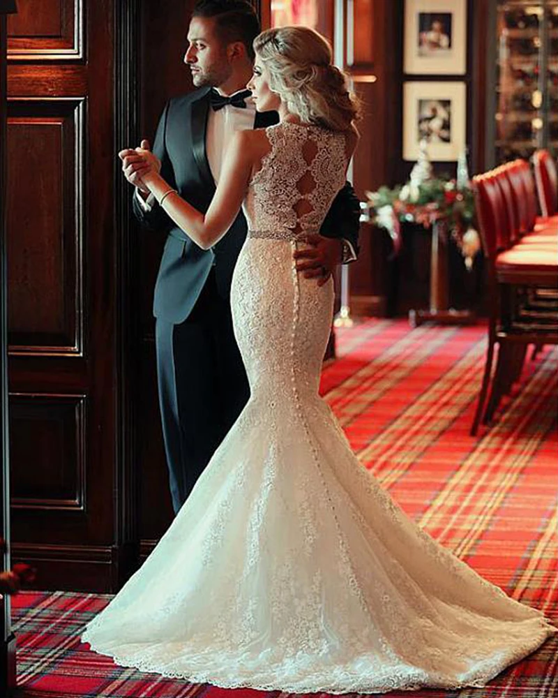 Button Back Wedding Dress