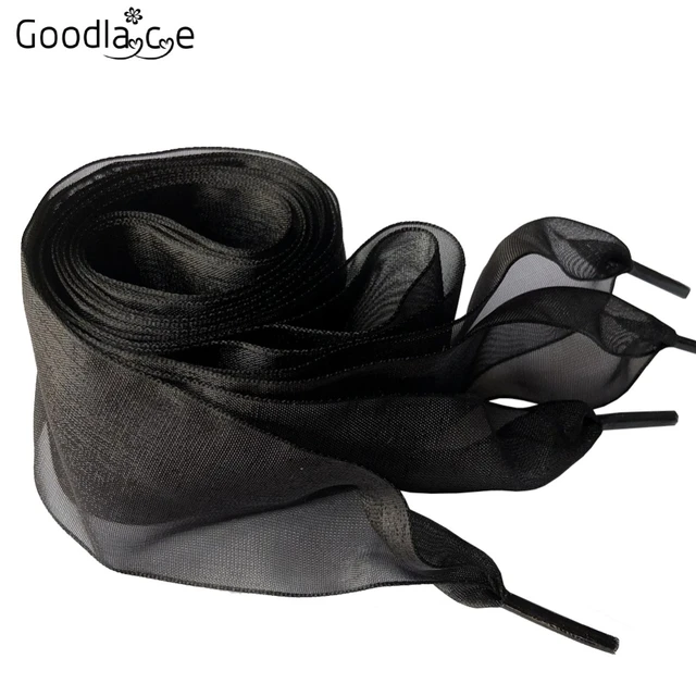 1 paio di corde per scarpe in Organza da donna lacci per scarpe