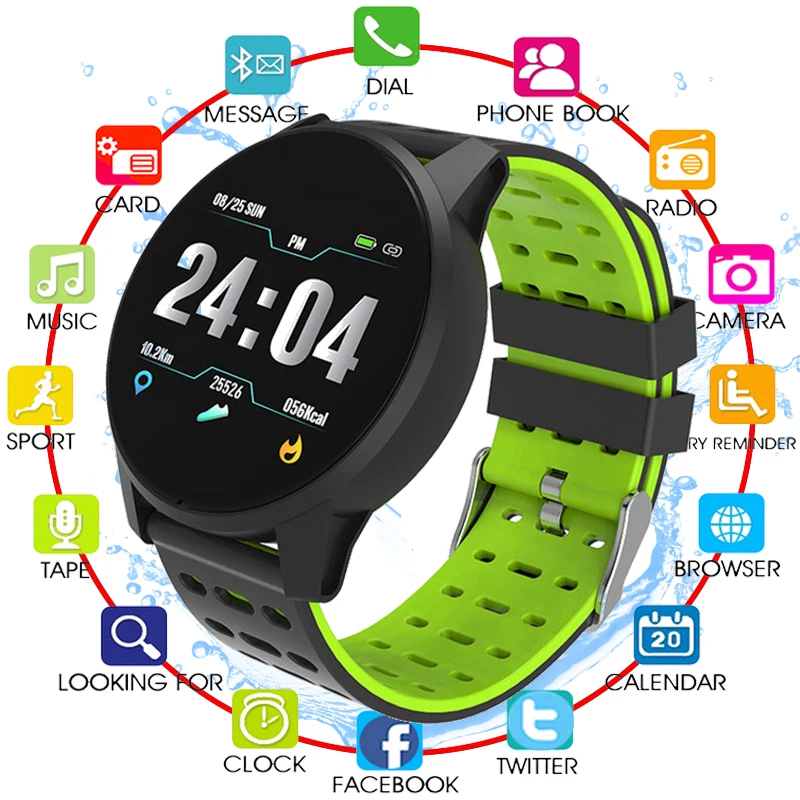 

NEW Fitness tracker Sport Smart Watch Men Women Blood Pressure Waterproof Activity Heart Rate Monitor Smartwatch GPS Android ios