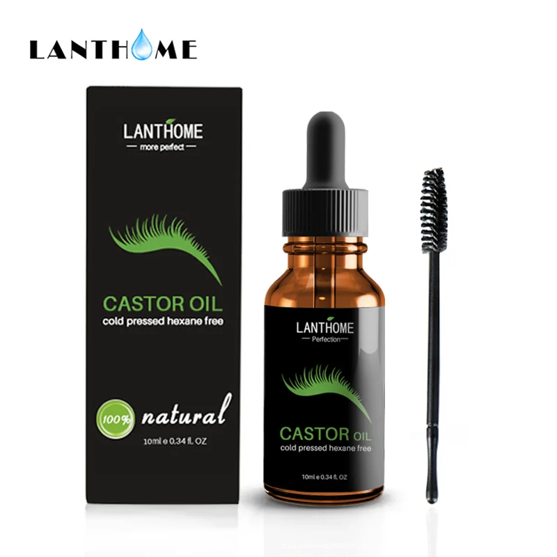 Lanthome Pure Castor Oil for Eyelash Growth Treatments Lifting Eyelash