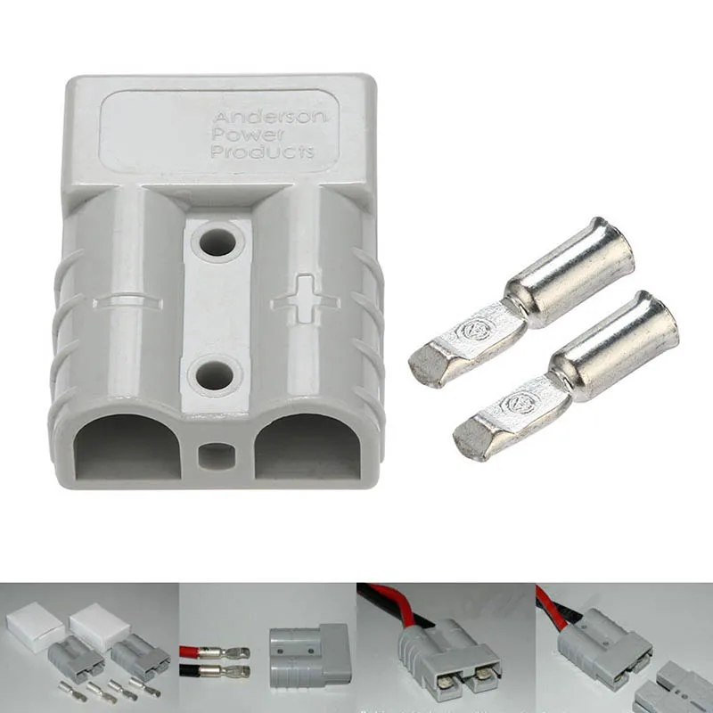 

1/5/10pcs 50Amp Carvan Charger Battery DC Power Connector for Anderson Plug CLH@8