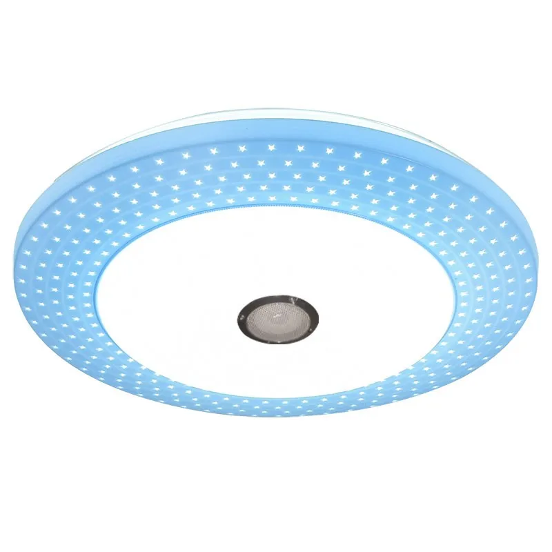 Современный музыкальный светодиодный потолочный светильник с Bluetooth изменяющим