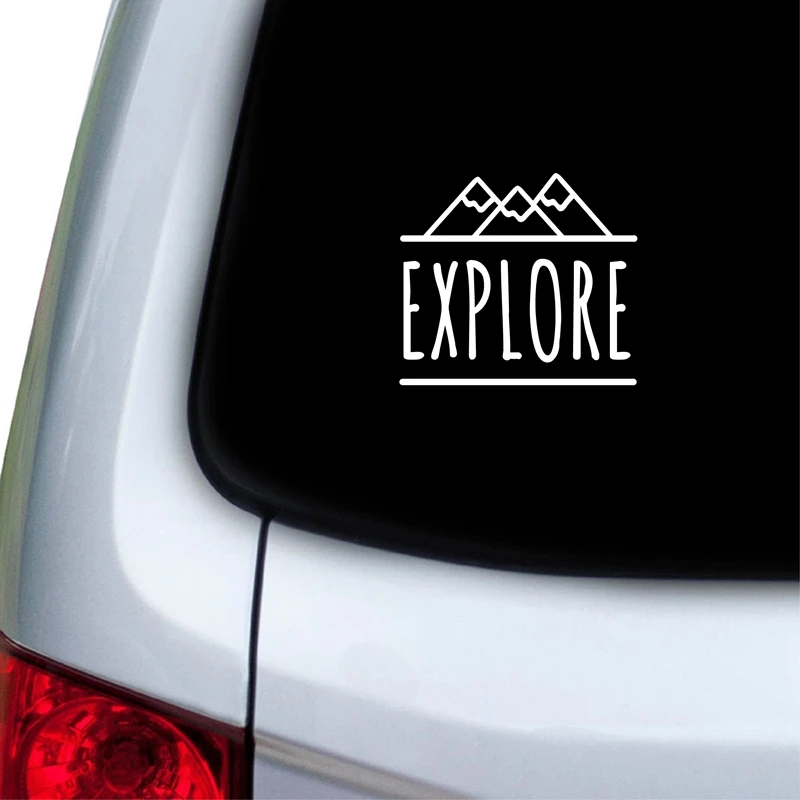 Mountain Explore Vinyl Art Sticker Car Decor