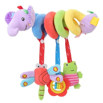 

New Infant Toys Baby Crib Revolves Around The Bed Stroller Playing Toy Crib Lathe Hanging Baby Rattles Mobile