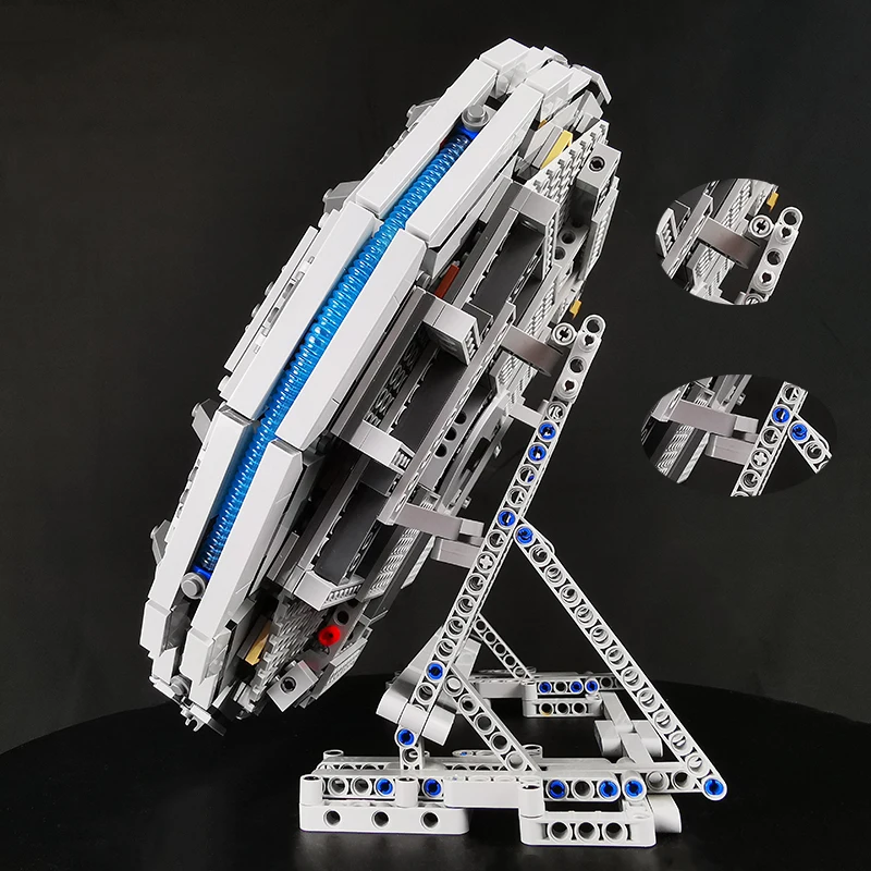 MOC демонстрационный стенд для лего Звездные войны Сокол Миллениум 75105
