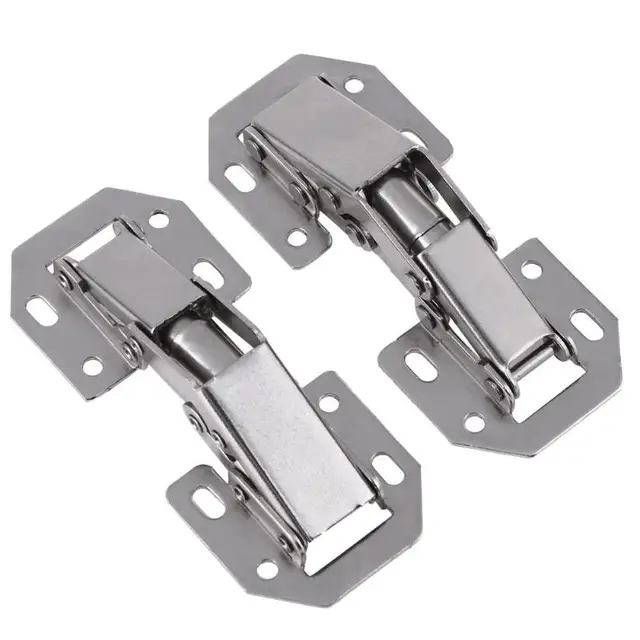 10pcs 3in Furniture Cabinet Door Hinge Bridge Shaped Closet 10pcs 3in Furniture Cabinet Door Hinge Bridge Shaped Closet Hinges No Drilling Hole Hardware Accessories