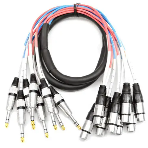 KL Audio 8 Channel 5 'XLR Female to 1/4 &quotTRS Snake Cable (1 M) | Обустройство дома