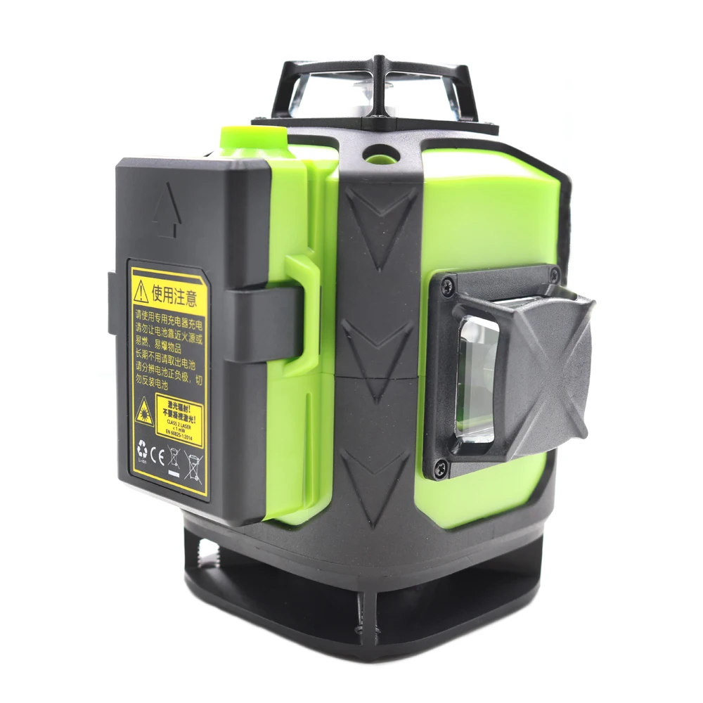 FUKUDA Niveau Laser 16 Lignes 4D /à nivellement Automatique Ajustement Horizontal et Vertical /à 360 degr/és T/él/écommande pour visibilit/é Plus /élev/ée,Vert,16Line