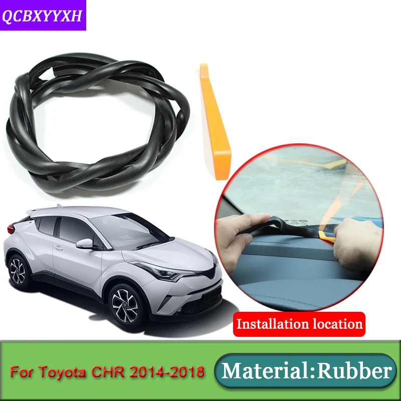 

Car-styling For Toyota CHR C-HR 2014-2018 Anti-Noise Soundproof Dustproof Car Dashboard Windshield Sealing Strips Accessories