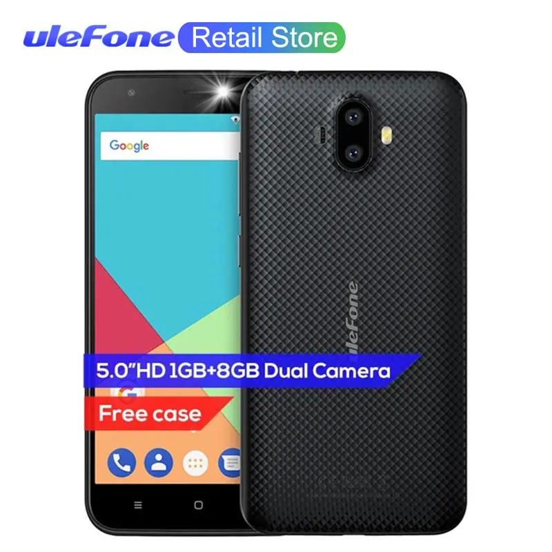 Ulefone S7 мобильный телефон с двумя задними камерами 5 0 дюймов HD MTK6580A