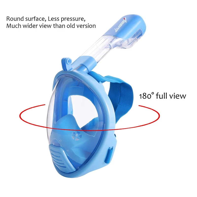 Детская маска для дайвинга, детская противотуманная маска для подводного плавания, трубка для ныряния, силиконовая, полное сухое зеркало