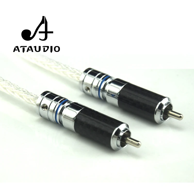 Цифровой коаксиальный кабель ATAUDIO Hi Fi с посеребренным покрытием 7N OCC 75ohm RCA|digital