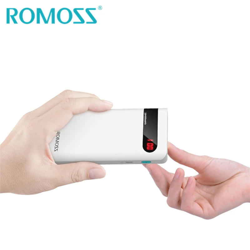 

ROMOSS Sense4P Power Bank 10000mAh 18650 Powerbank Backup Power Charger External Phone Battery Pack for iPhone 8/8Plus/X Samsung