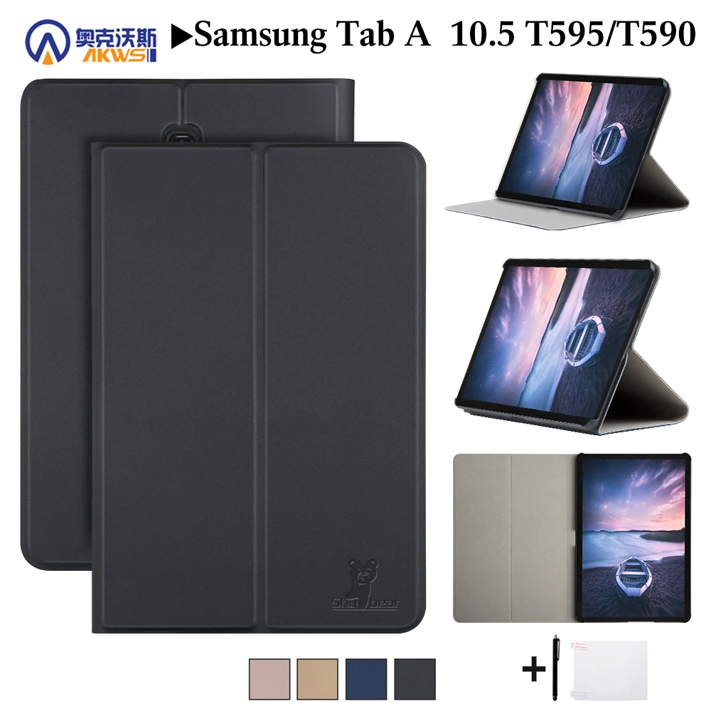 Кожаный чехол для samsung galaxy Tab A 10,5 SM-T590 T595 T597, защитный чехол для планшета samsung galaxy Tab A 10,5"