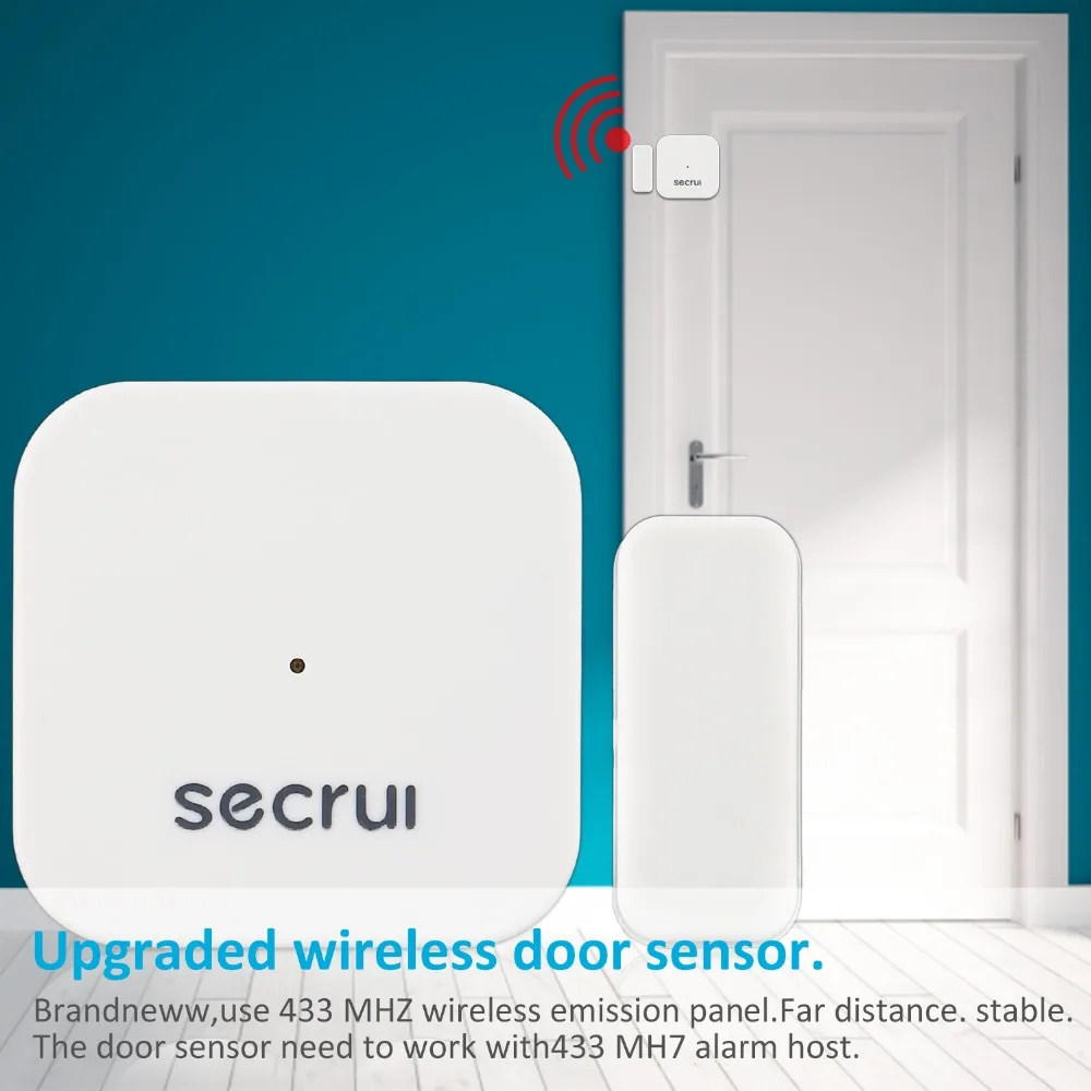 

433HZ Smart Home Window Door Magnet Sensor Detector Portable Anti-Tamper Burglar Alarm Wireless For SECRUI Alarm System