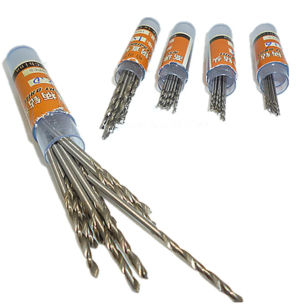

50pcs/Set Twist Drill Bit Set Saw Set Hss High Speed Steel Drill Bit Woodworking Wood Tool 0.6/0.8/1/1.5/2mm For Metal Aluminum
