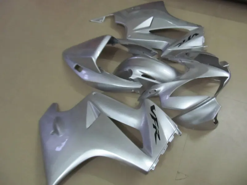 

Motorcycle Fairing kit for HONDA VFR800 02 03 04 05 06 VFR 800 2002 2004 2006 Cool Silver ABS Fairings set +7 gifts HX12