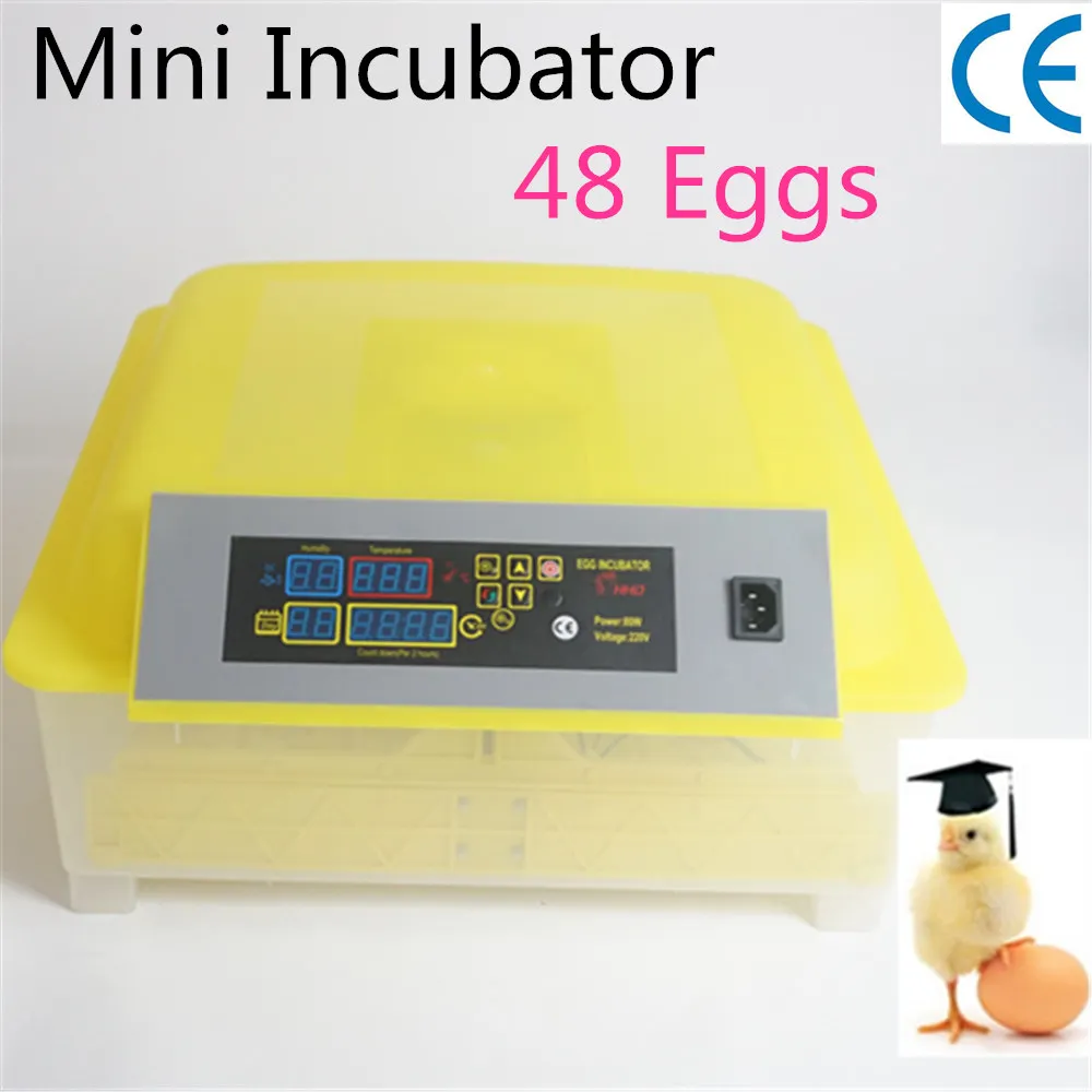 

48 Eggs Automatic Turning Chicken Duck Hatcher Quail Incubadora Parrot Egg Incubator Poultry Hatching Machines DL-48