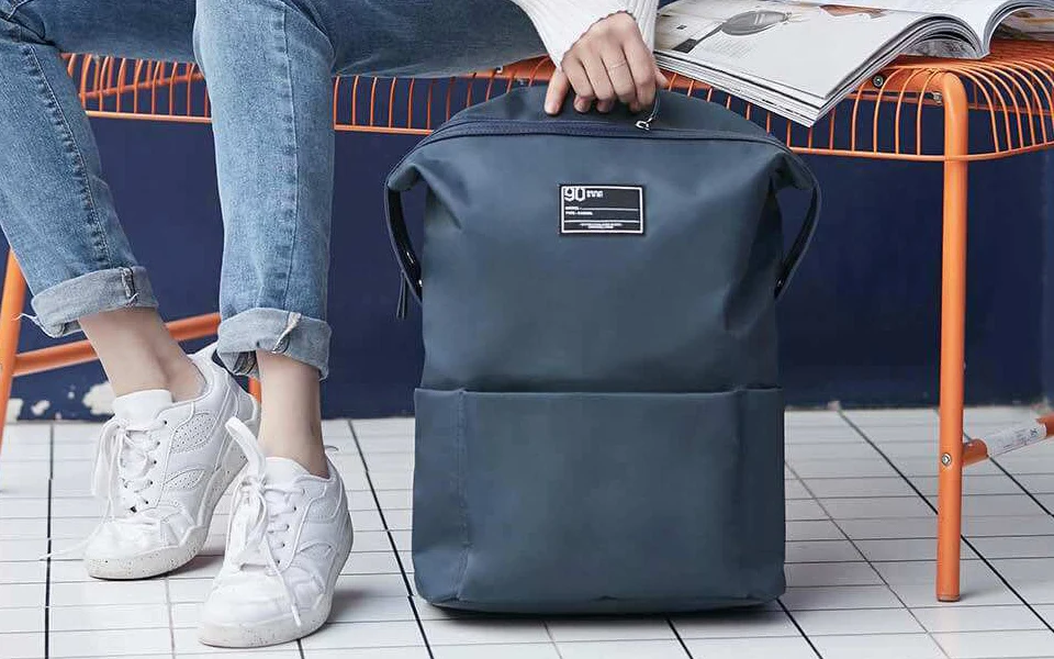 Xiaomi повседневный рюкзак для молодых женщин/мужчин, однотонный непромокаемый водонепроницаемый полиэстер дорожный рюкзак, универсальные сумки для колледжа, ноутбука B