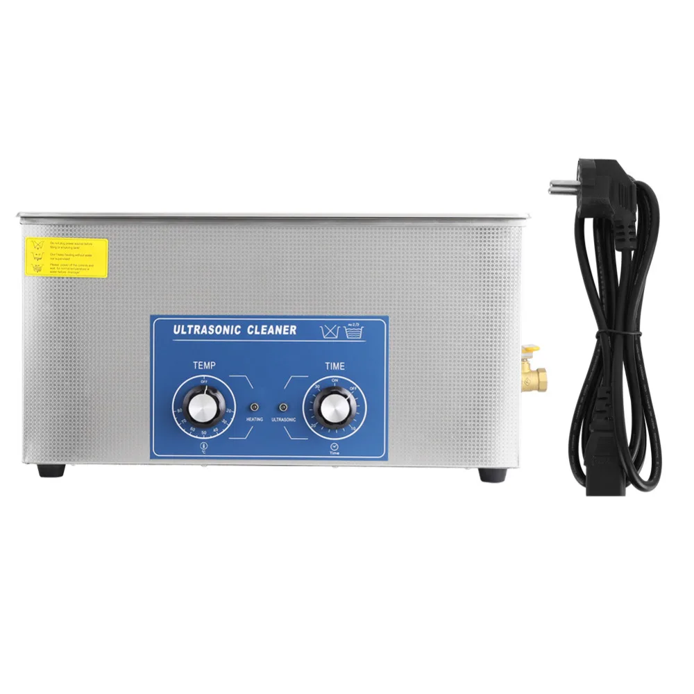 

220V 22L Stainless Steel Ultrasonic Cleaner Bath Heated & Timer Cleaning Tank Machine with Basket For Jewelry Watch