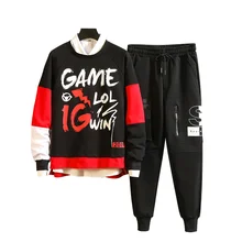 M-3XL 4XL весна лето мужской спортивный костюм s модный мужской спортивный костюм со штанами шаровары для бега спортивные мужские джоггеры костюм наборы