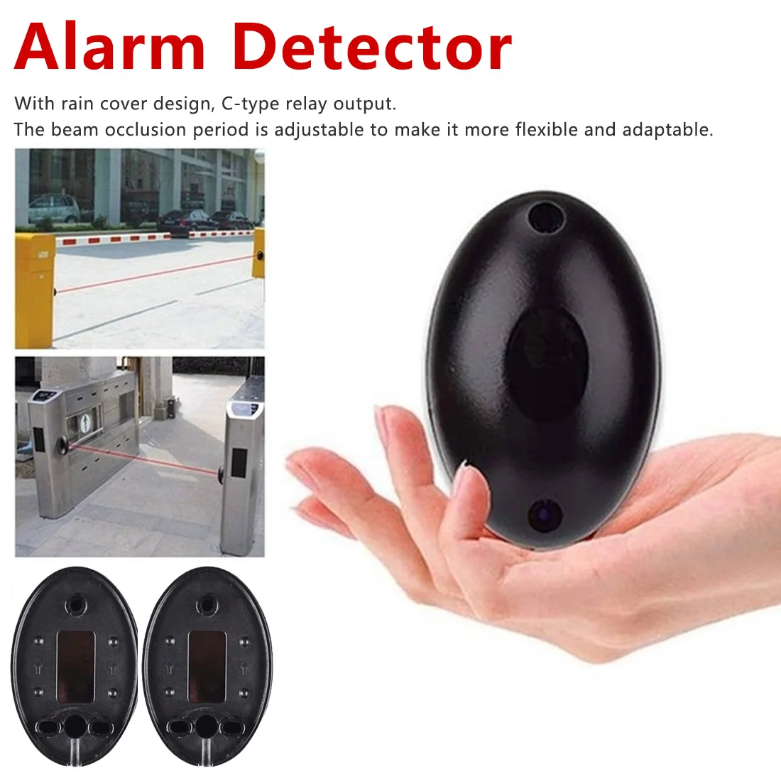 

External waterproof single beam infrared beam sensor positioning alarm detector for door and window gate