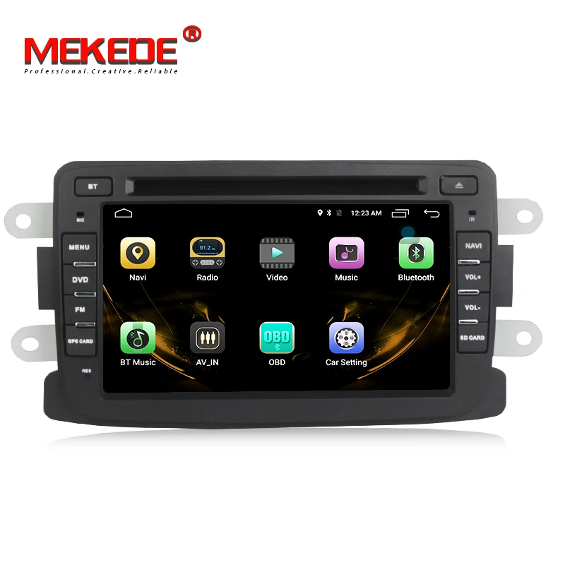 Best MEKEDE 4g LTE Android 7.1 Car DVD Player For Dacia Sandero Duster Captur Lada Xray 2 Logan Trafic X83 2014 GPS radio 2