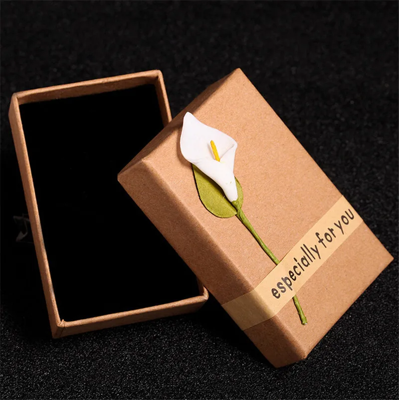 

Wedding & Engagement Gift Box Empty Jewelry Storage Box Ring Necklace Container for Anniversary Valentine's Day Present