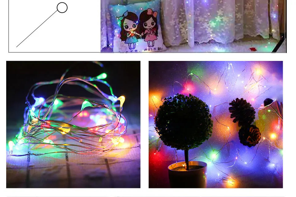 300leds Copper Wire USB Curtain Led String Light (20)
