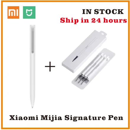 Xiao mi jia Sign Pen mi Pen 9,5 мм ручка для подписи PREMEC гладкая швейцарская заправка mi Kuni японские чернила(черный/синий) лучший подарок