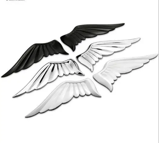 

1 Pair 3D Metal Angels Wings Car Auto Decoration Emblem Badge Decal Logo Sticker car styling Car Styling