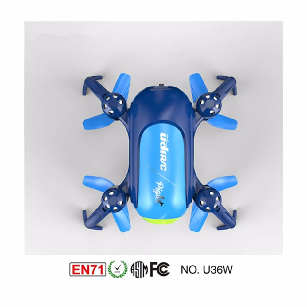 U36W синий летательный аппарат 2 4 ГГц WIFI и FPV мини Дрон с камерой|Радиоуправляемые