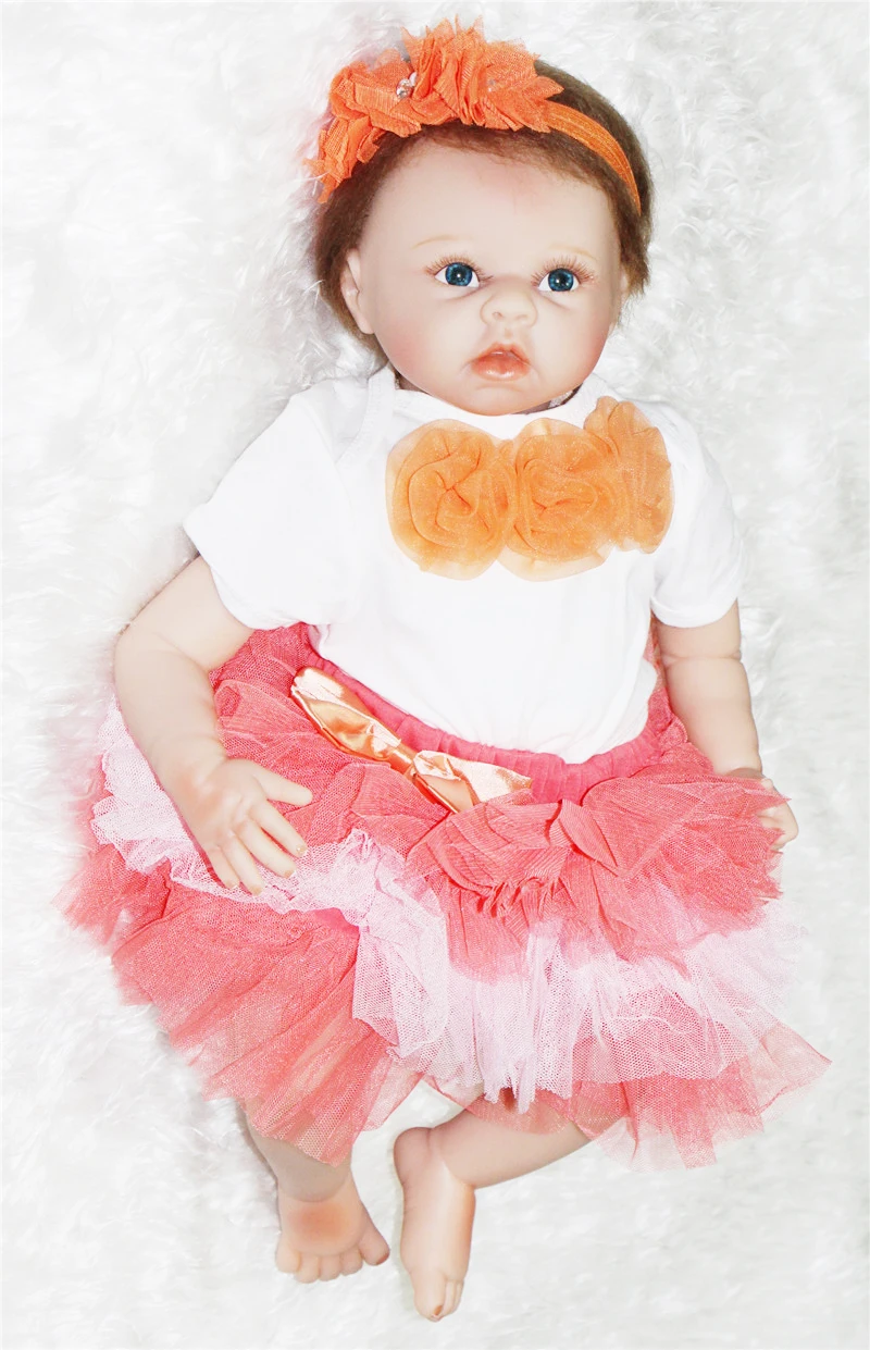 

Reborn babies dolls 22" 55cm soft silicone reborn baby dolls for children gift real baby doll bebe alive reborn bonecas