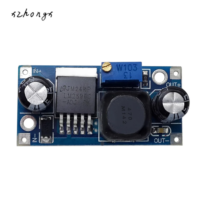 

XNWY 1PCS LM2596S LM2596 LM2596 ADJ DC-DC Step-down module 5V/12V/24V adjustable Voltage regulator 3A