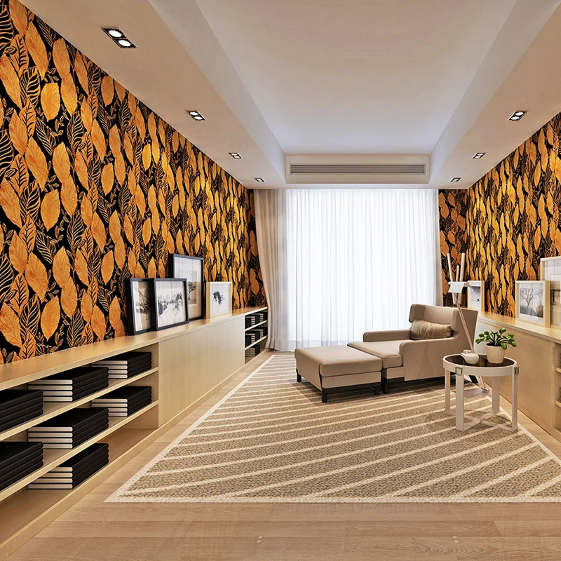 

Chinese modern 3d photo wallpaper with leaves wall murals for living room wall paper bedroom wall stickers for walls HML22747