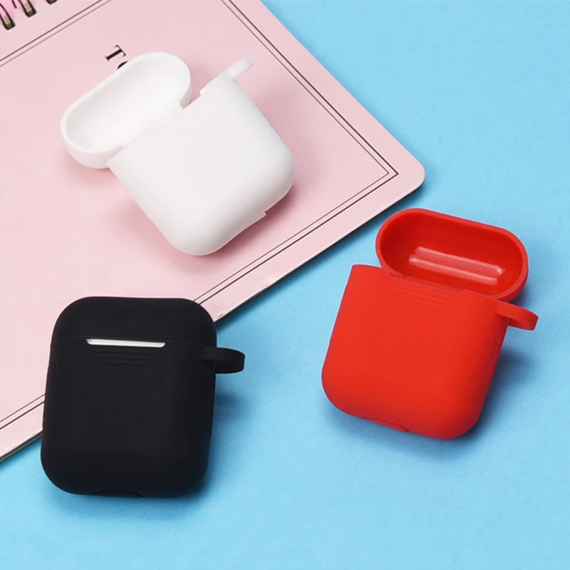 13 цветов силиконовый чехол для Apple Airpods анти осенний Защитный Мягкий корпус с