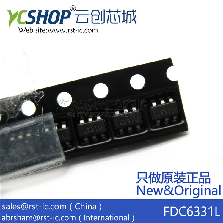 FDC6331L Marking 331U 331*, SOT23 6 2.8A 2.5V 8V Power Switch ICs Power