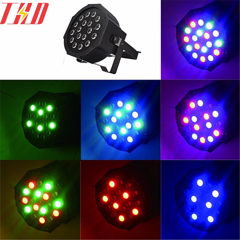 Быстрая доставка THD Освещение 18 rgb мини пар Телевизор с номинальной DMX Сценическое