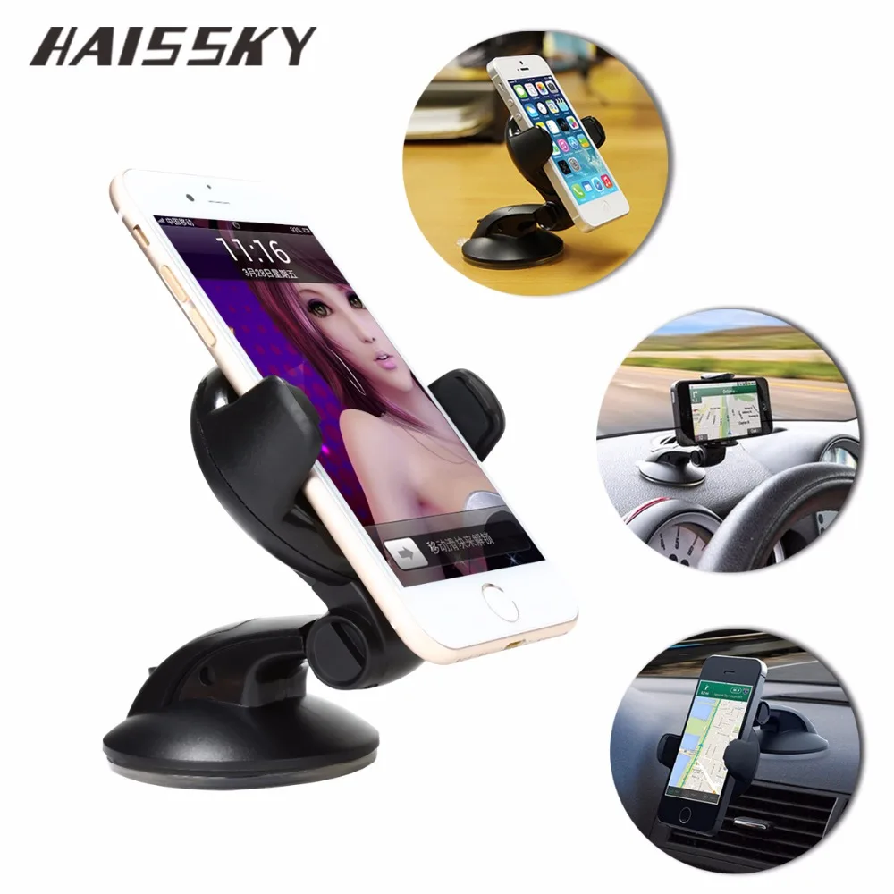 Buy Universal 360 Rotating Car Holder Mount Stands Sucker Mobile Phone Holders