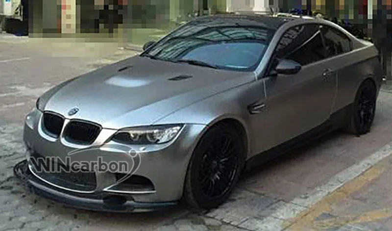 GT4 стиль Настоящее углеродное волокно передний спойлер для BMW 3 серии E90 E92 E93 M3 купе 2008-2013