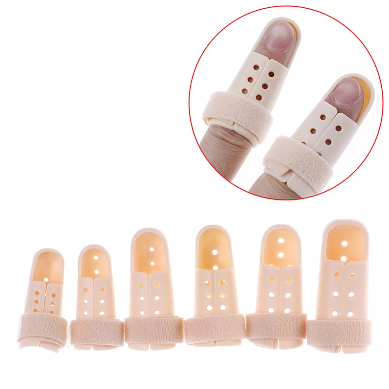 

1Pc Plastic Adjustable Hand Finger Splints Support Brace Mallet Splint For Broken Finger Joint Fracture Pain Protection Hook