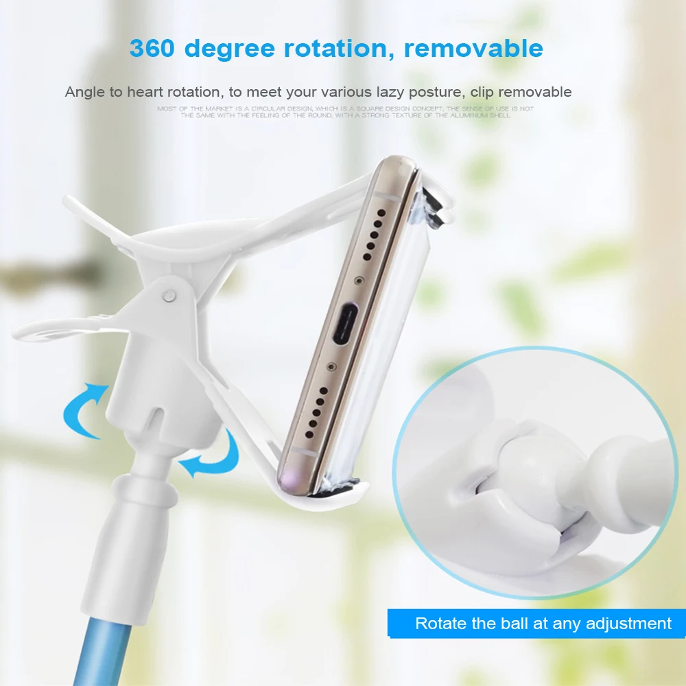 360 Rotation Flexible Lange Arm Handy Stehen Faul Menschen Bett Desktop Tisch Halterung für iphone