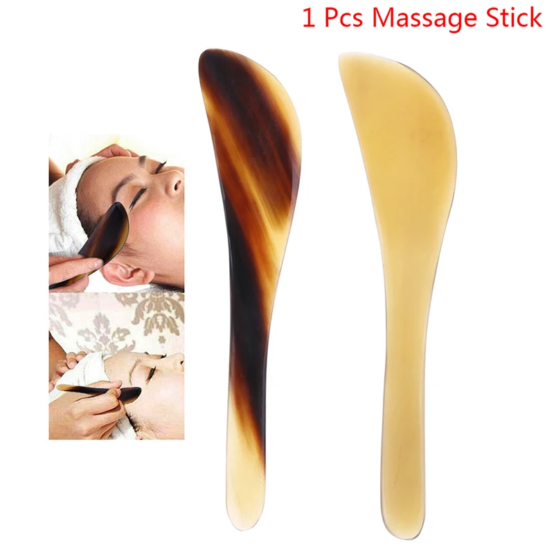 1pc Guasha Board Massage Tool Scraper Natural Stone Facial Anti-Wrinkle Treatment Massager Plate Health Care