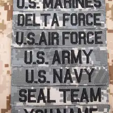 Пользовательское имя лента ACU фон вышивка патч