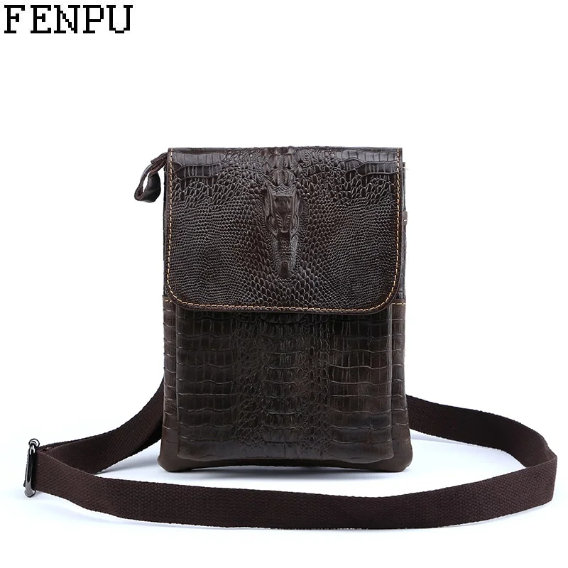 

Brand 100% Genuine Leather Men's Crossbody Bag Fashion Casual Travel Carry Tote Real Leather Male Messenger Bags Vintage Men Bag