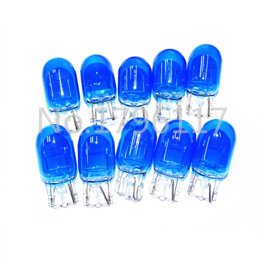 

582 1881 7440 T20 Blue Glass XENON Automobile Turn Signal 12V 21W W3x16q Car Wedges Light Bulb Auto Lamp DRL Sidelight Light