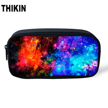 

THIKIN 3D Starry Women Make Up Cosmetic Bag Super Galaxy Star Universe Pen Pouch Children Boys Girls Stationery Pencil Bags Case
